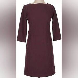 Ann Taylor Elegant Burgundy Dress